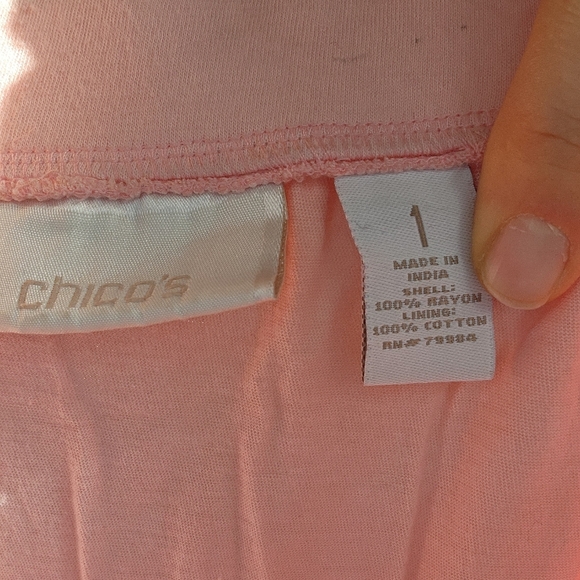 Chicos Pink Ombre Dyed Maxi Skirt Size 8 - Picture 5 of 5